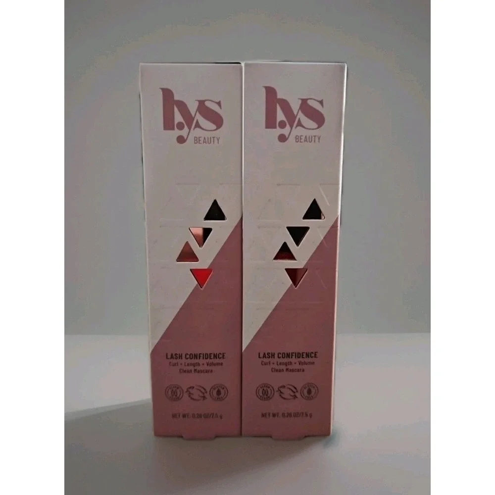 2X LYS Beauty Lash Confidence Curl + Length + Volume INFLUENTIAL Black 0.26 Oz